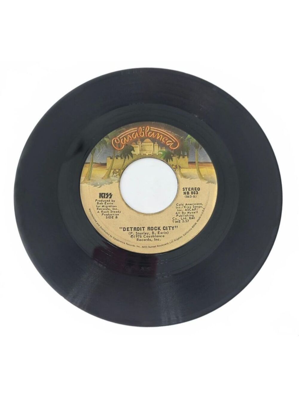 KISS Detroit Rock City 7" 45 Vinyl Record Casablanca NB 863